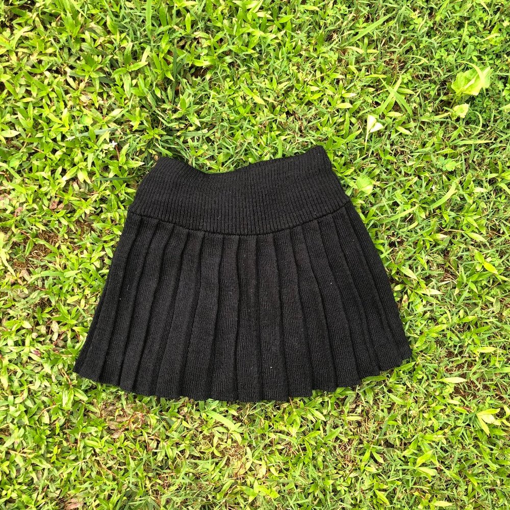 Knit Pleated Skirt